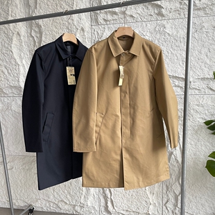 男女商务休闲中长款 日系简约百搭防水春季 风衣 压胶接缝 柜800