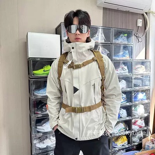 福利！三角立裁！户外防风雨加绒保暖男女软壳冲锋衣连帽夹克