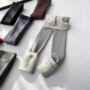 男女童打底裤 HEAT科技舒暖加绒弹力束口保暖裤 日单童装 宝妈顺带