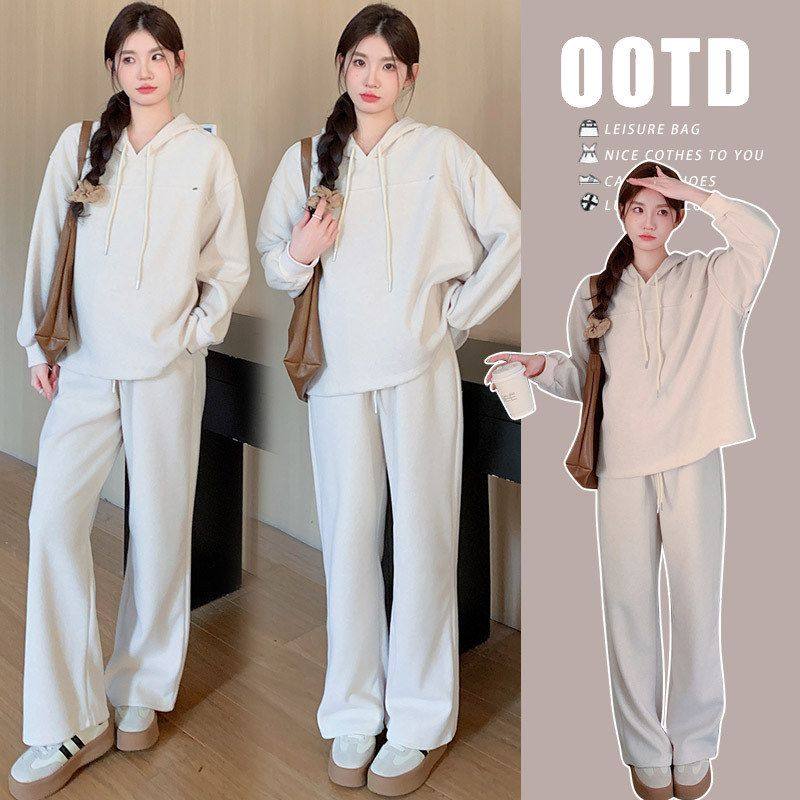2024孕妇套装时尚慵懒风宽松休闲连帽长袖卫衣裤子新款两件套,孕妇装/孕产妇用品/营养,套装,淘宝优惠券,粉丝福利购,淘宝优惠卷
