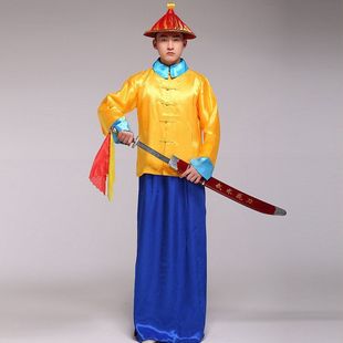 清朝官兵士兵服衙役服装影视演出服大内侍卫黄马褂服装古装戏服
