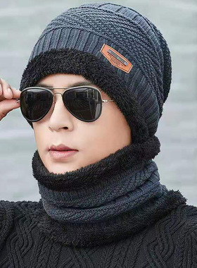 Winter Hats Men Hat Winter Cap Men Women Wool Scarf Caps帽子
