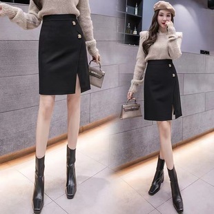 Women Skirts OL Office职业包裙修身一步裙包臀半身裙高腰短裙