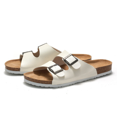 Men Sandals Slipper Flat Flip Shoes软木男拖鞋夏季一字拖凉鞋