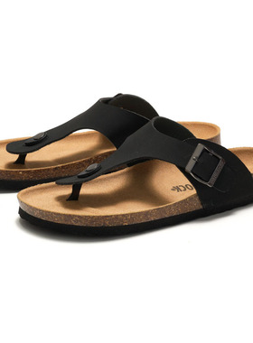 Summer Cork Sandals Men Clogs Slippers Slides男士软木拖鞋女