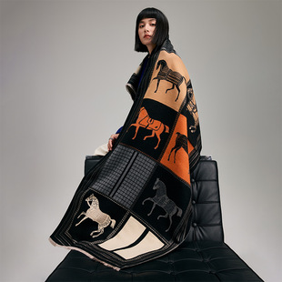 Women Shawl Air Condition Travel Warm Sweater Cloak Cape披肩