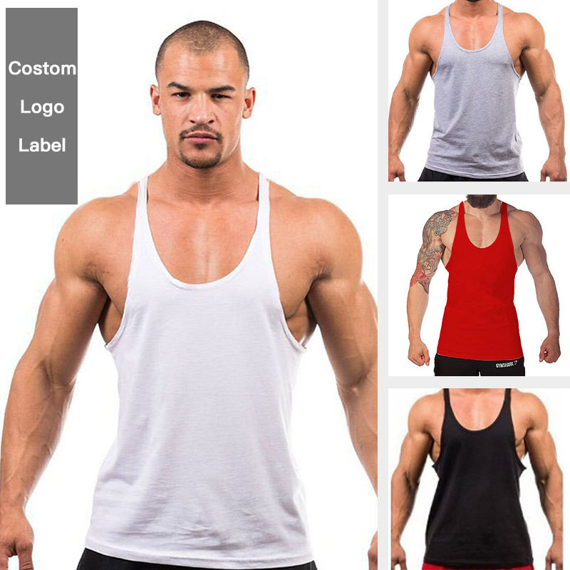 MAN tank top GYM muscle bodybuilding sport vest 男士健身背心