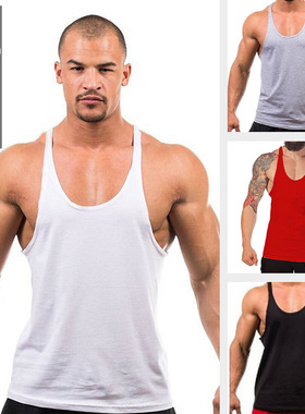 MAN tank top GYM muscle bodybuilding sport vest 男士健身背心