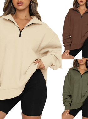 Women Sweater Pullover Sportwear上衣套头长袖运动衫卫衣女装