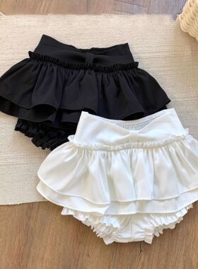 Women Skirt White 纯欲辣妹风蓬蓬a字半身裙芭蕾风白色裙超短裙