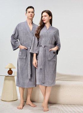 Spring Summer Bath Robe Bath Towel Unisex Bathrobe睡衣家居服