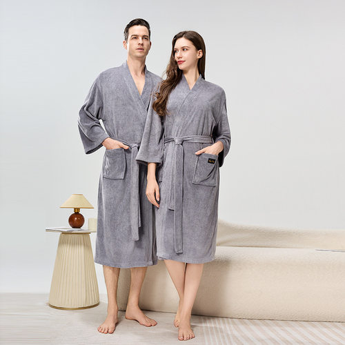 Spring Summer Bath Robe Bath Towel Unisex Bathrobe睡衣家居服