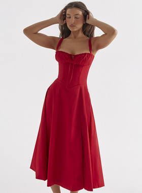 Women Dresses Fashion Elegant Clothes欧美夏季新款法式气质裙