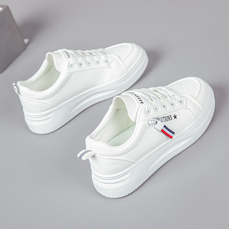 厚底小白鞋女学生皮面板鞋子百搭休闲Women Casual Shoes Sneaker,女鞋,时尚休闲鞋,淘宝优惠券,粉丝福利购,淘宝优惠卷