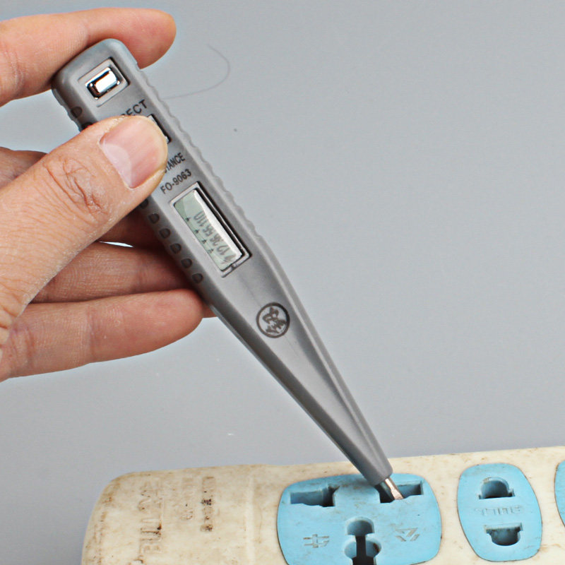 日本釼牌福冈多功能测电笔数显验电笔测断线试电笔螺丝刀FO-9063