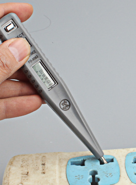 日本釼牌福冈多功能测电笔数显验电笔测断线试电笔螺丝刀FO-9063