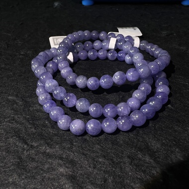 天然坦桑石5.5mm单圈手链 凯溪的水晶推荐仅条