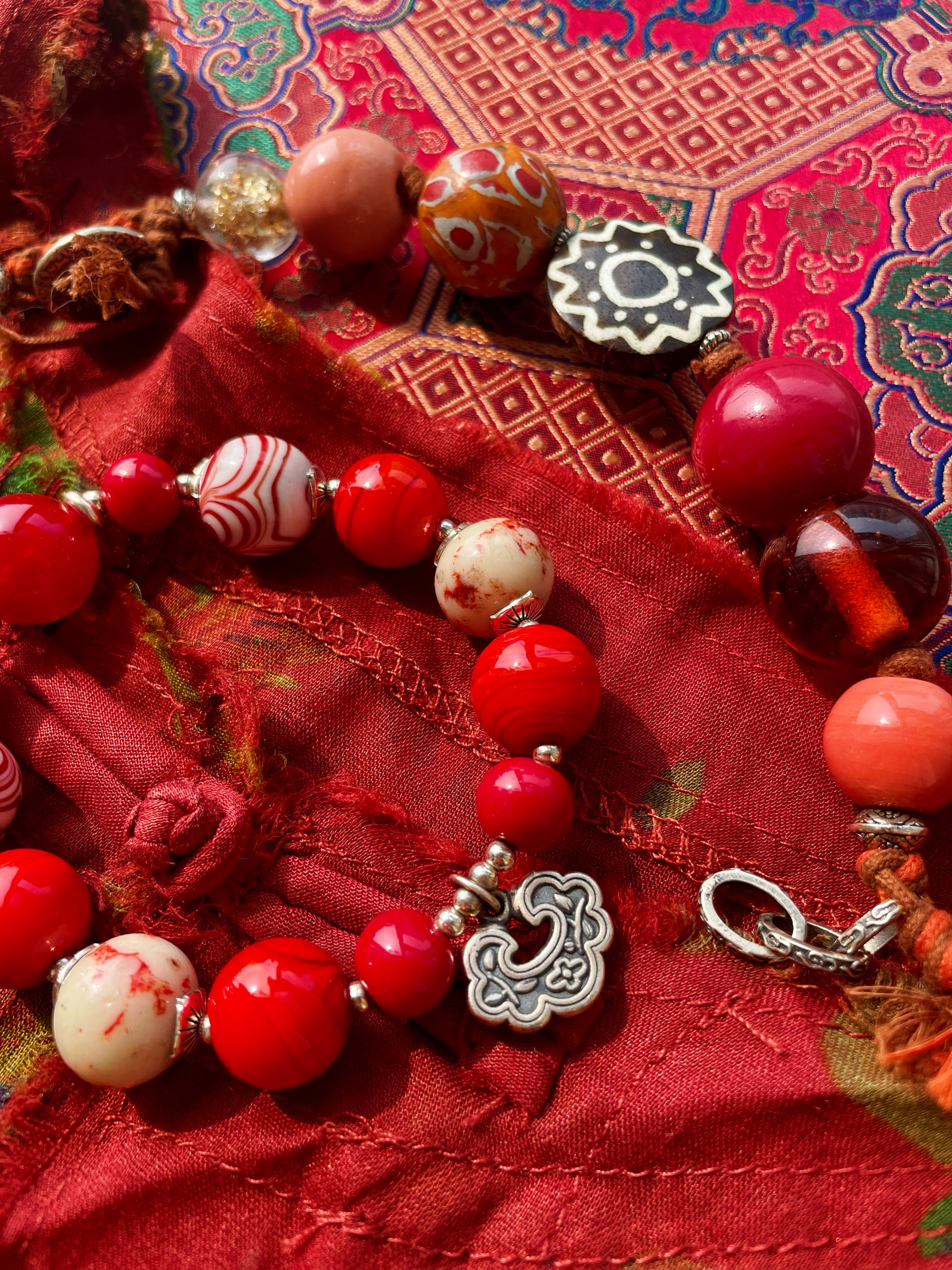 琉璃馆系列 套烧琉璃集合水晶混搭手链 凯溪经典代表作一物一拍