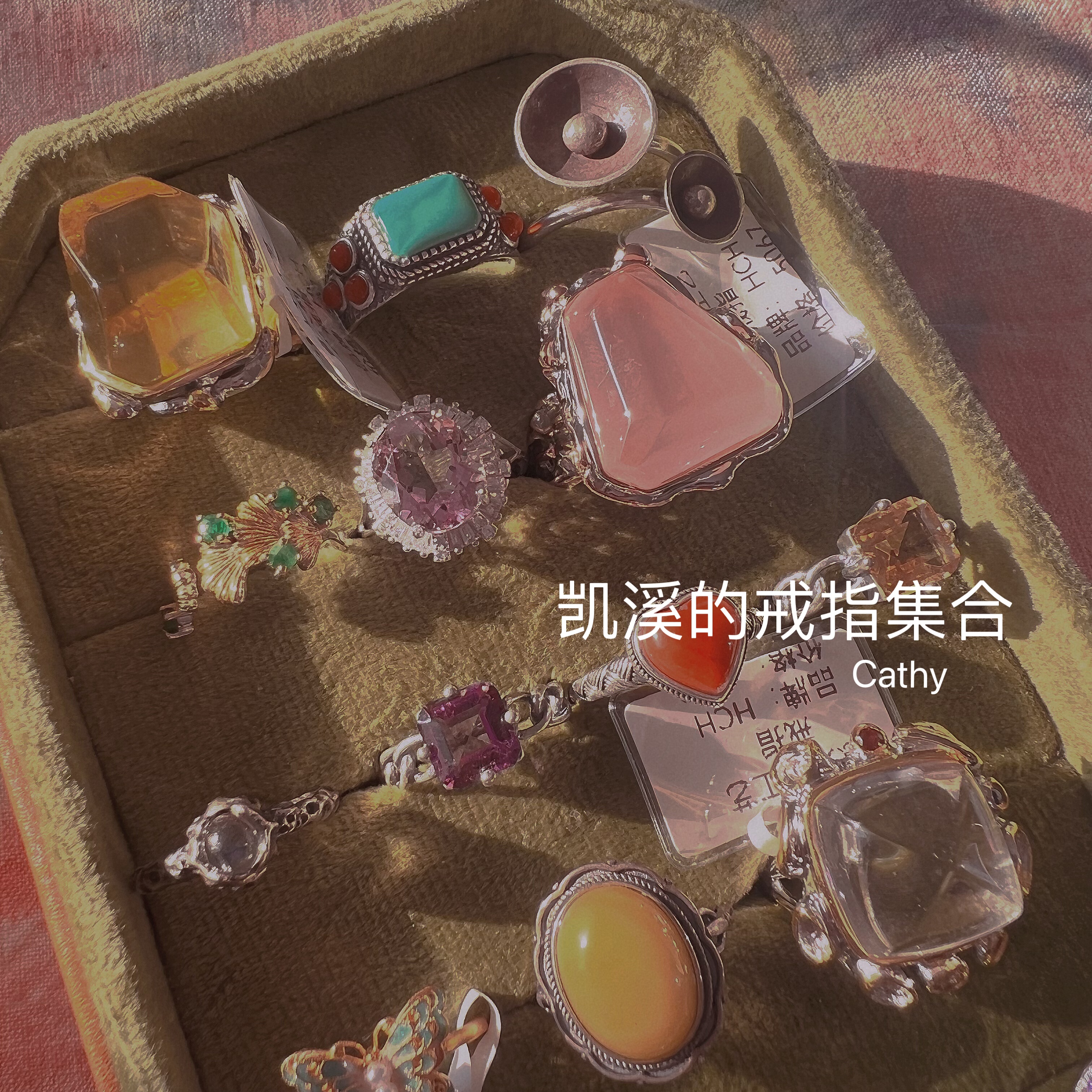 天然水晶蜜蜡翡翠南红松石925银戒指 集合链接 意大利工复古镶嵌,饰品/流行首饰/时尚饰品新,戒指/指环,淘宝优惠券,粉丝福利购,淘宝优惠卷