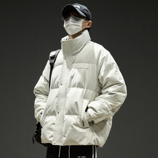 新款羽绒服男冬季立领保暖男生加厚夹克外套冬天羽绒服男装潮