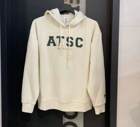 安踏休闲潮流针织连帽卫衣