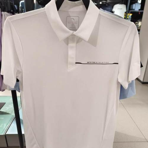 安踏翻领冰丝运动T恤短袖