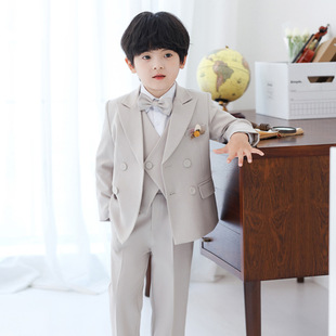 春秋西服套装男童花童礼服中小童班级毕业摄影服幼儿园活动演出服