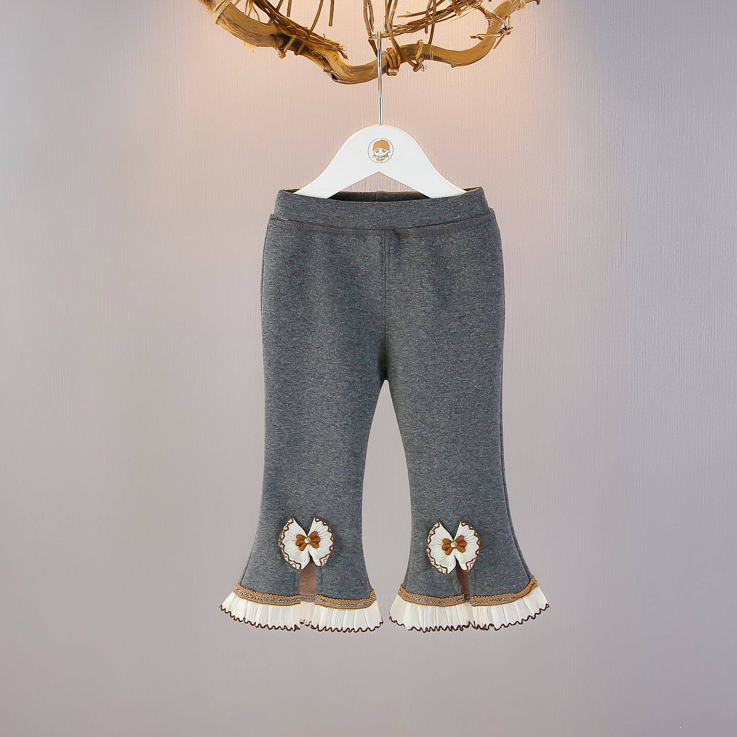 2025冬季女宝宝洋气保暖打底裤舒适喇叭裤子女童加绒冬装长裤