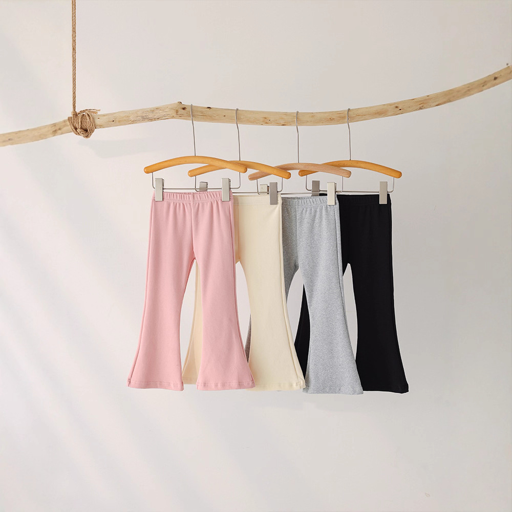 2025春秋季儿童喇叭打底裤女童舒适百搭休闲裤时尚长裤子潮童