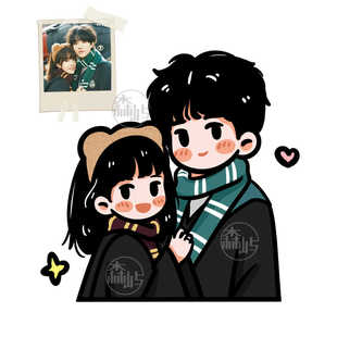 q版 手绘头像定制卡通人物简笔画情侣约稿动漫代画像真人照片设计