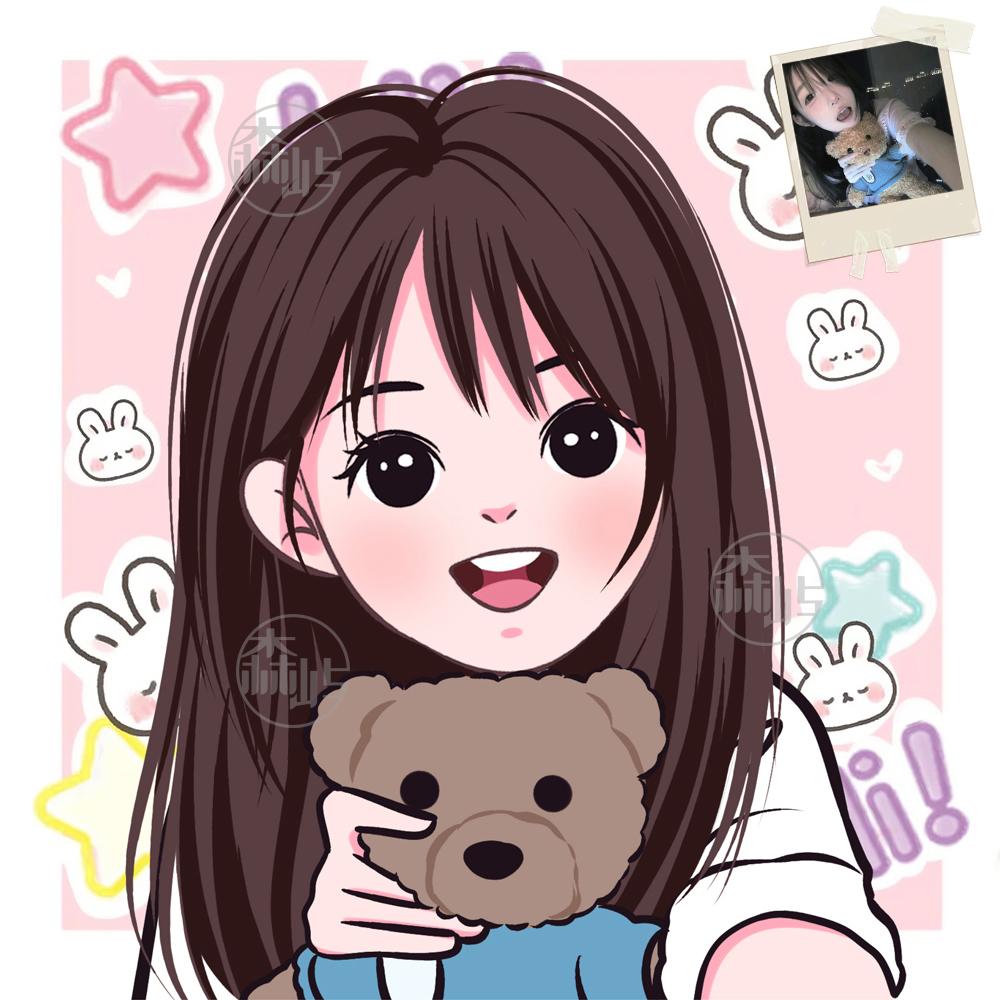 Q版手绘头像动漫设计卡通头像画