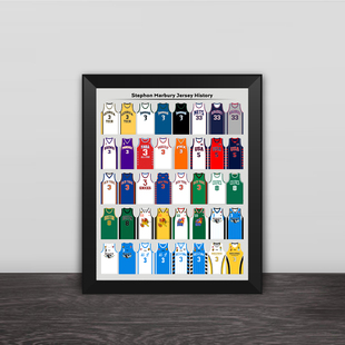 马布里职业生涯球衣款相框北京男篮照片墙家居饰品卧室客厅桌摆件