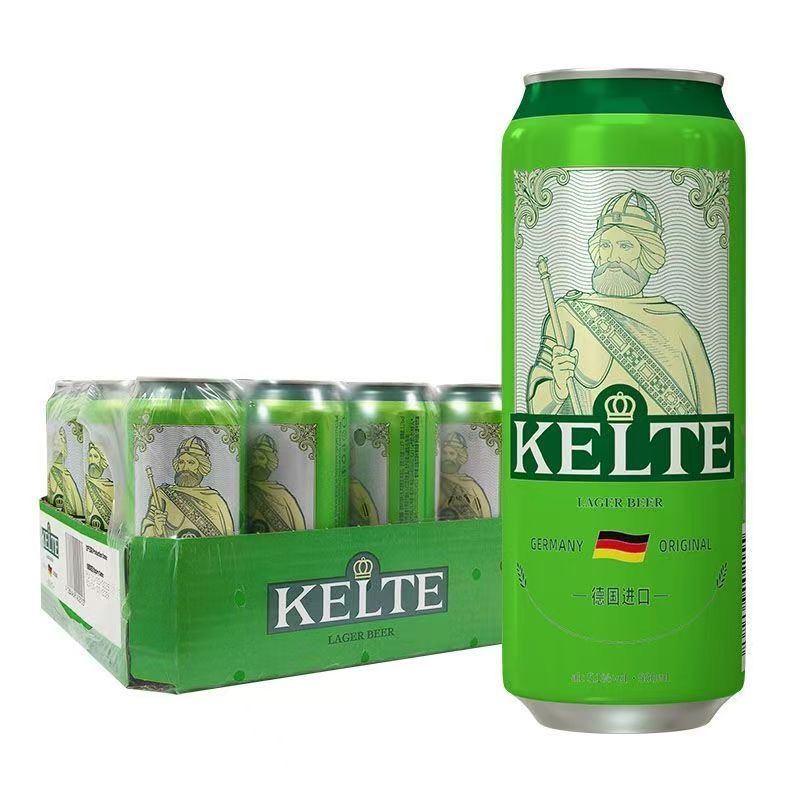 上新特价德国原装进口凯尔特人全麦精酿啤酒500ml*24听整箱包邮