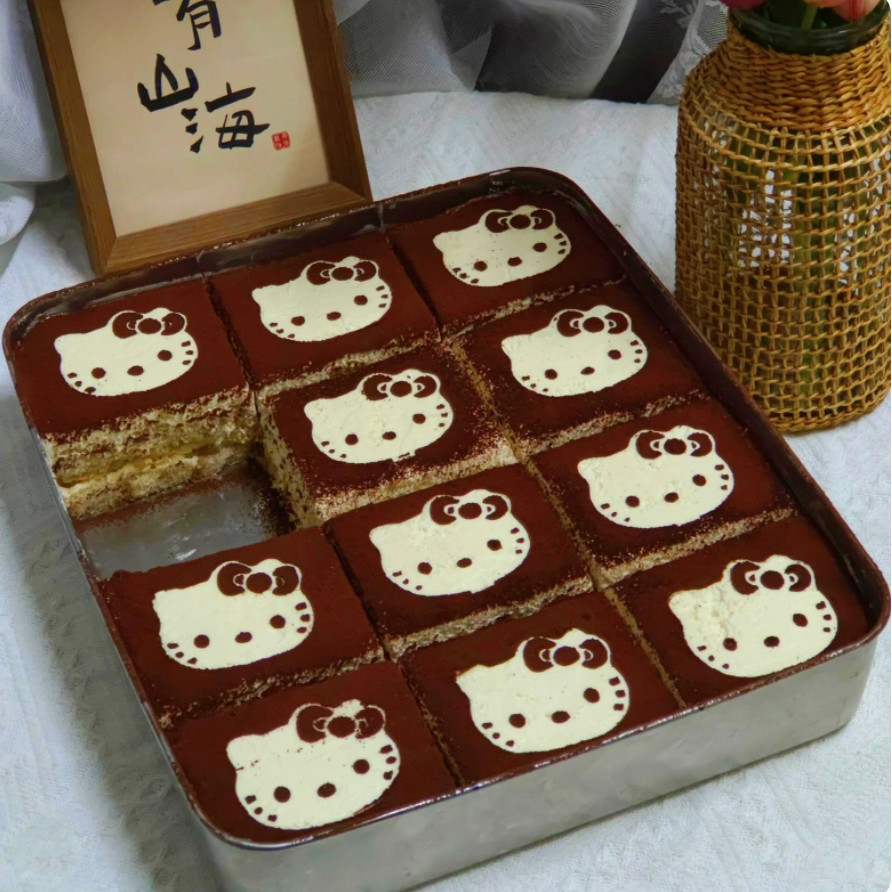 提拉米苏专用chiikawa撒粉模具乌萨奇糕点饼干点茶吉伊卡哇筛粉板