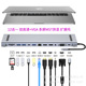 跨境双高清MST拓展坞USB HUB笔记本多屏异显十二合一typec扩展坞