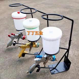 汽车油漆喷枪支架萨塔特葳上壶喷枪专用支架纸漏斗架喷枪固定架