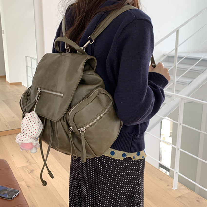 肥肥自制2025秋冬新款复古学院风大容量休闲双肩背包2用单肩包,箱包皮具/热销女包/男包,双肩背包,淘宝优惠券,粉丝福利购,淘宝优惠卷