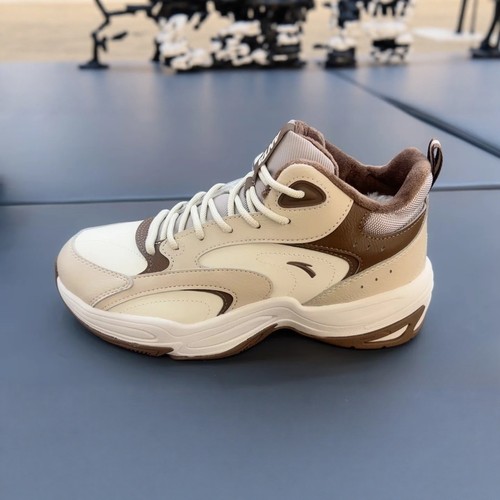 安踏穿越丨冬季加绒保暖棉鞋男款厚底休闲运动老爹鞋112448957