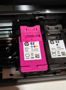 惠普62墨盒原装墨水hp200 5640 258 7640 5740打印机墨盒黑色彩色