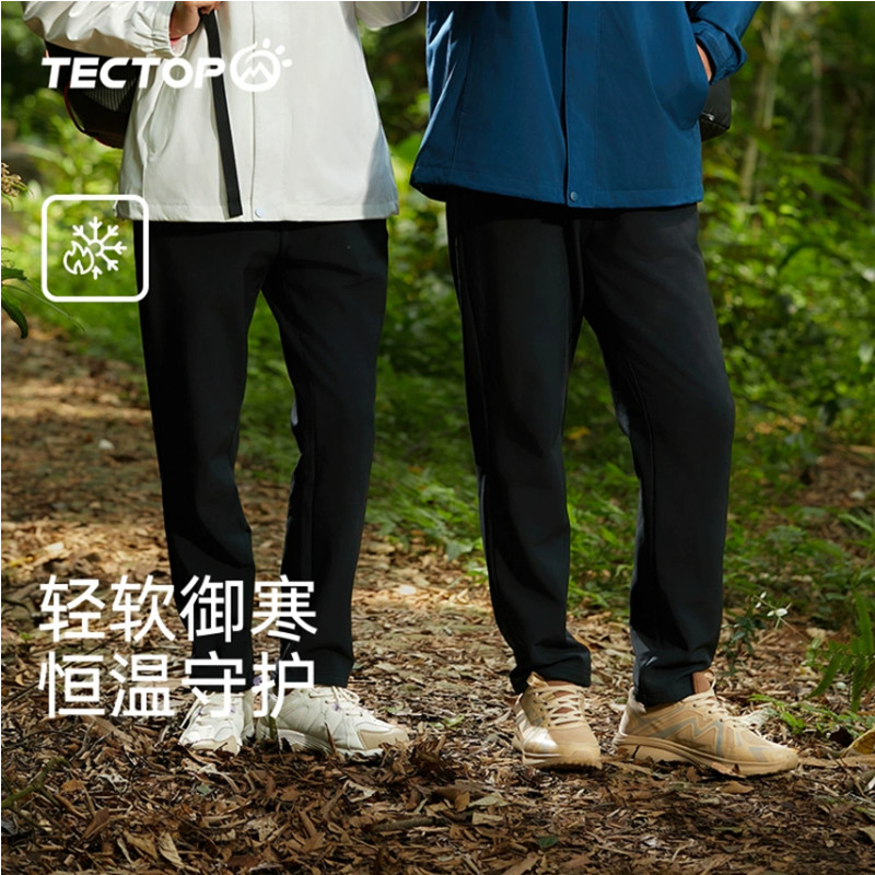 探拓户外男女加绒软壳裤