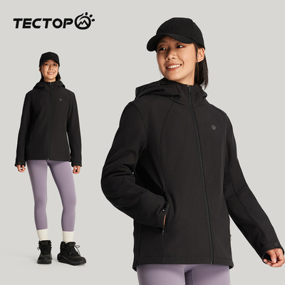 探拓户外女士保暖软壳衣