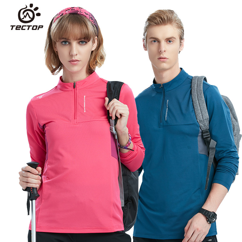 探拓春夏情侣新款立领弹力休闲速干男女户外运动透气长袖快干衣|ruв категории открытый/альпинизм/в поход/Поездки товаров, открытый одежды, скорость сухой белье, скорость сухого футболку - от Buy2taobao.com для оказания профессиональной услуги покупки агента Taobao