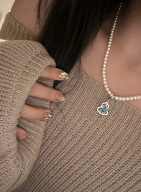 点缀超提色长项链(配盒子)(万能扣设计任意搭配)XL6908