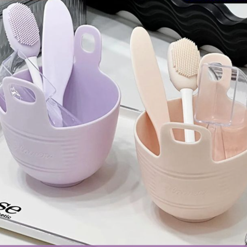 硅胶面膜碗刷子套装水疗泥膜搅拌调膜工具