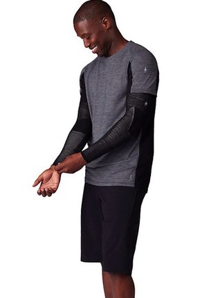 海淘正品 Smartwool Intraknit 200 男骑行美利奴羊毛保暖臂套