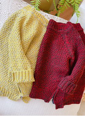 【秒杀】女童韩版针织毛衣秋冬装新款时尚儿童装套头上衣F-9015