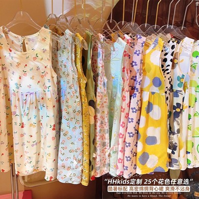 女童背心裙沙滩风夏季