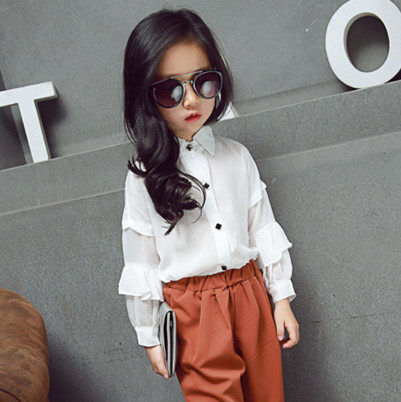 Chemise fille à manche longue - Ref 2088532 Image 1