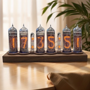 nixieTubeclock黑胡桃套件 kit 6位IN14辉光管3231时钟电路板 DIY