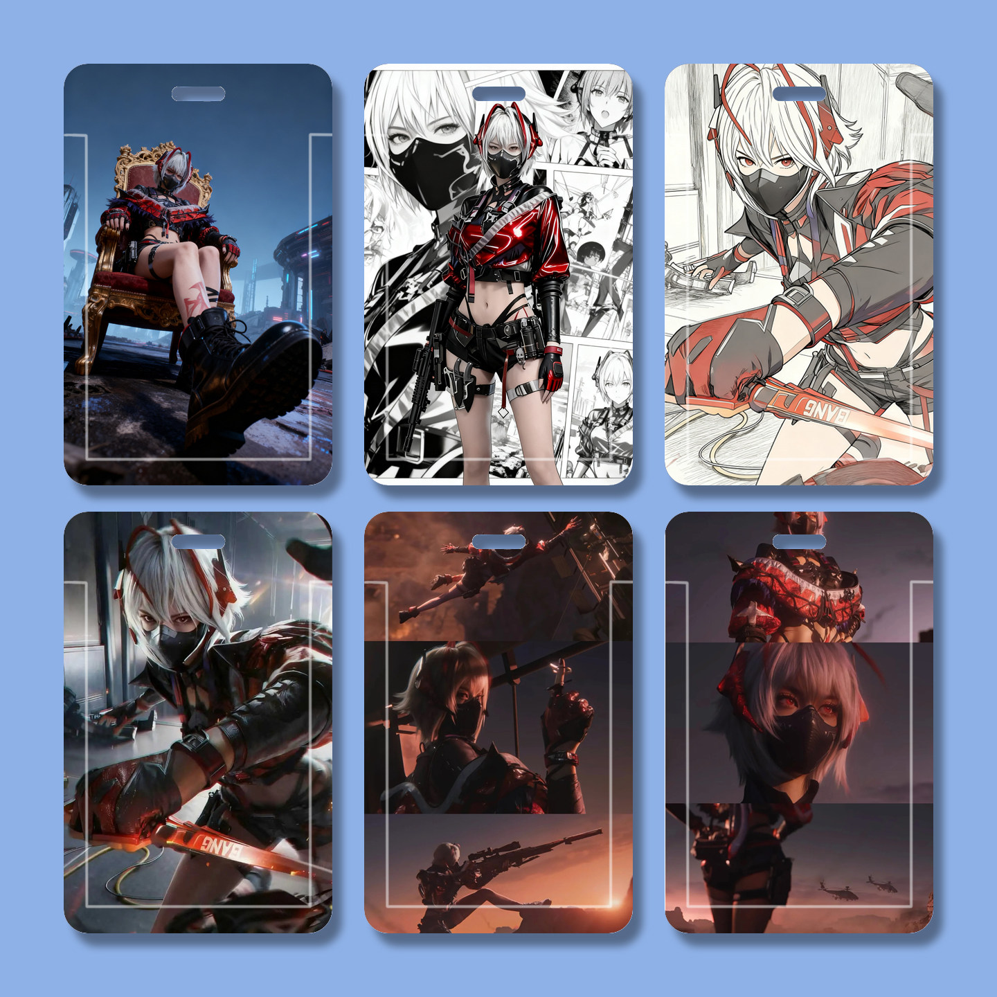 三角洲行动麦晓雯多功能游戏胸牌双面透明硬卡套游戏周边学生卡